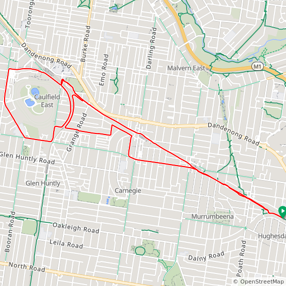 Day 1380 ⛅ caulfield racecourse lap