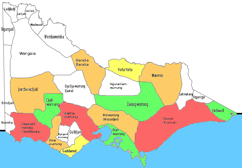 Which Indigenous countries, in Victoria?