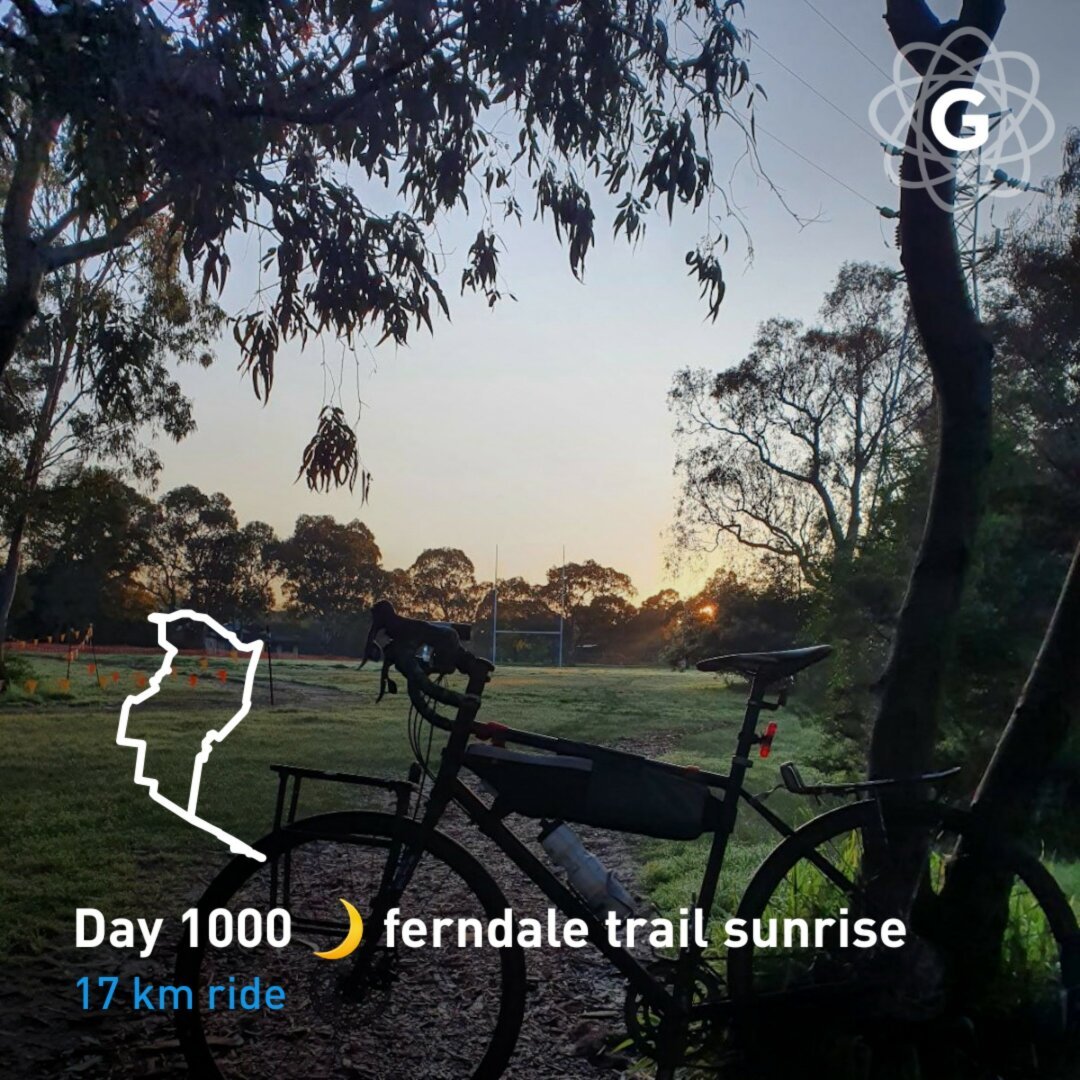 Day 1000 🌙 ferndale trail sunrise