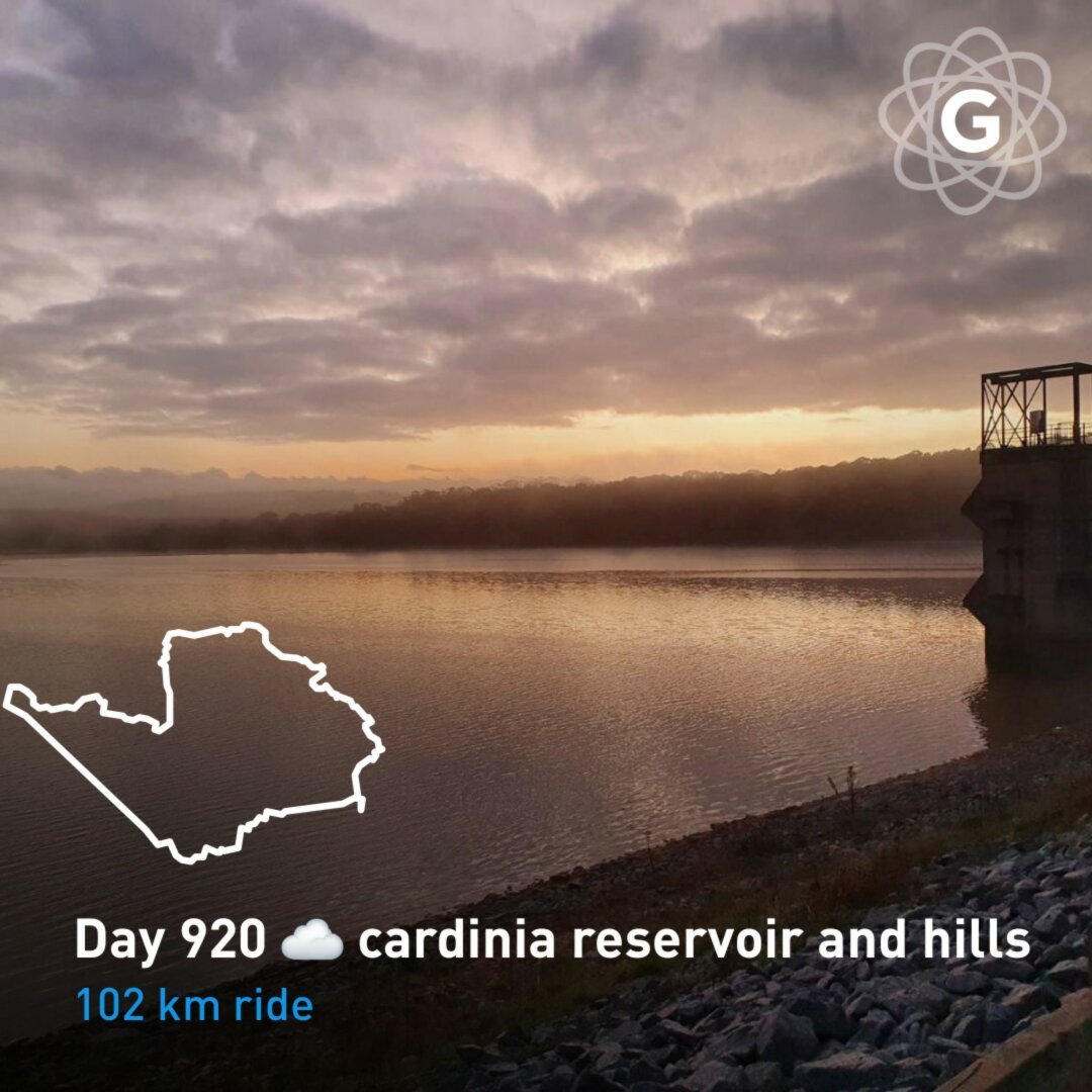 Day 920 ☁️ cardinia reservoir and hills