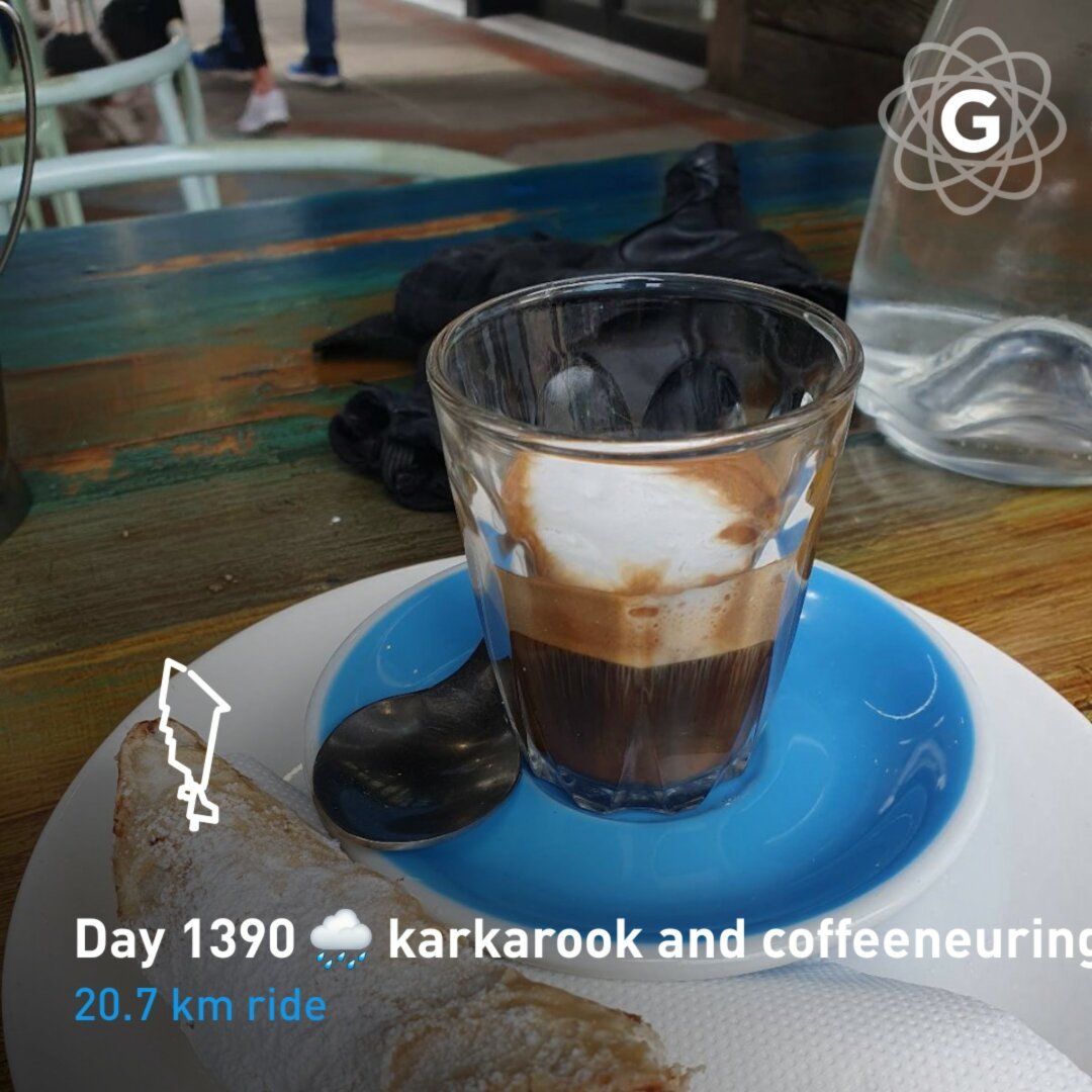 Day 1390 🌧 karkarook and coffeeneuring