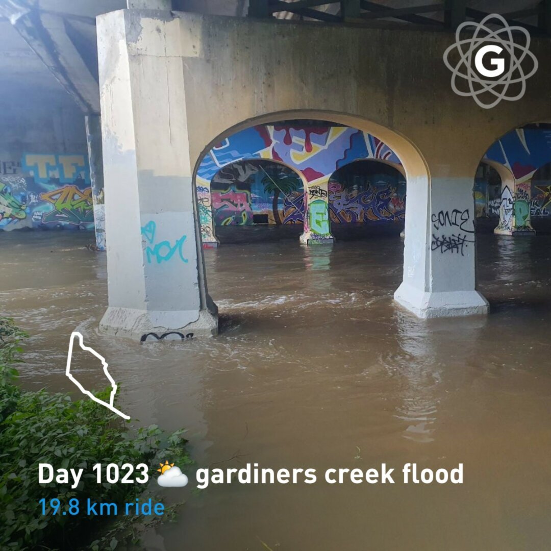 Day 1023 ⛅ gardiners creek flood
