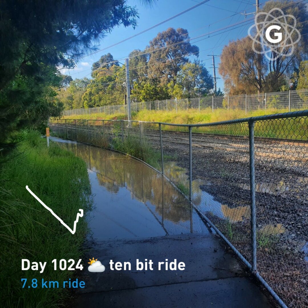 Day 1024 ⛅ ten bit ride
