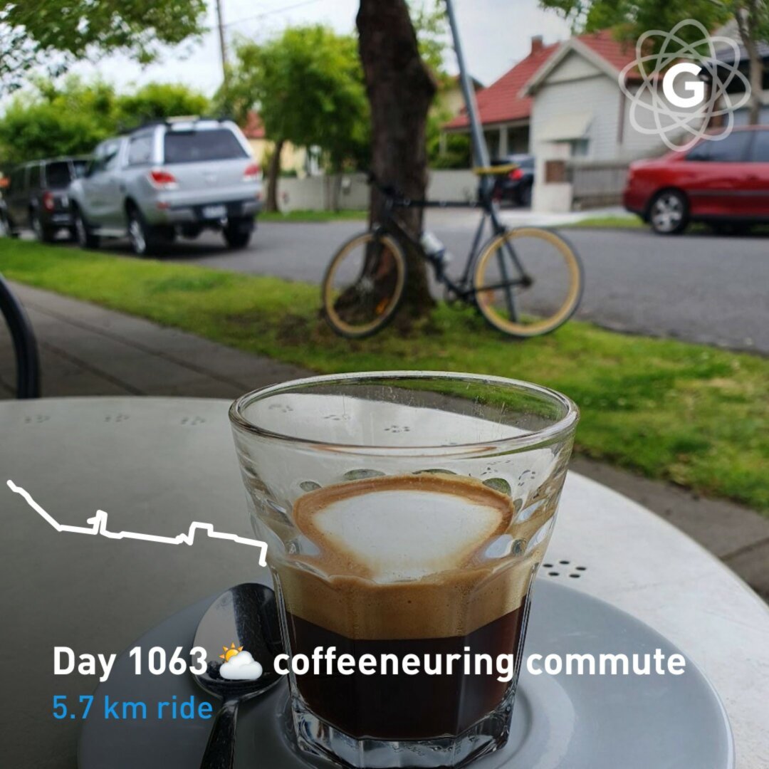 Day 1063 ⛅ coffeeneuring commute