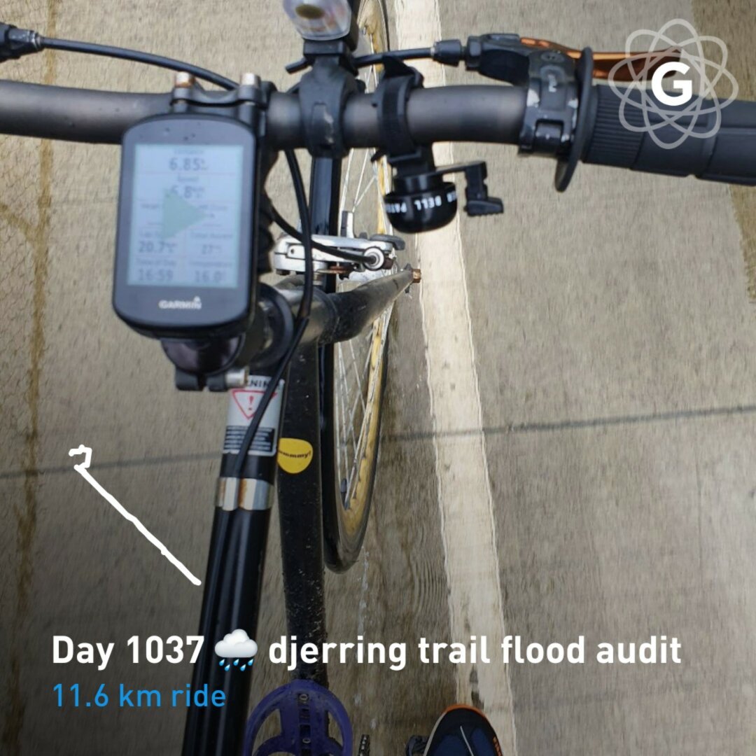 Day 1037 🌧 djerring trail flood audit