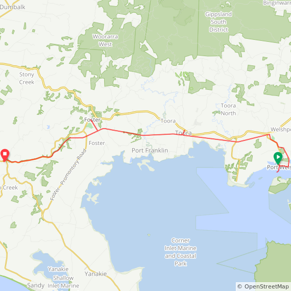 GSRT day 3; Port Welshpool to Fish Creek