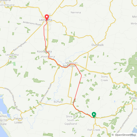 GSRT day 4; Fish Creek to Leongatha