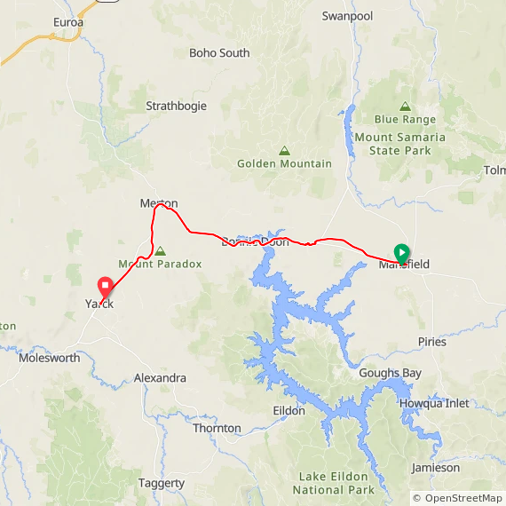 Sat ⛅ GVRT Mansfield to Yarck