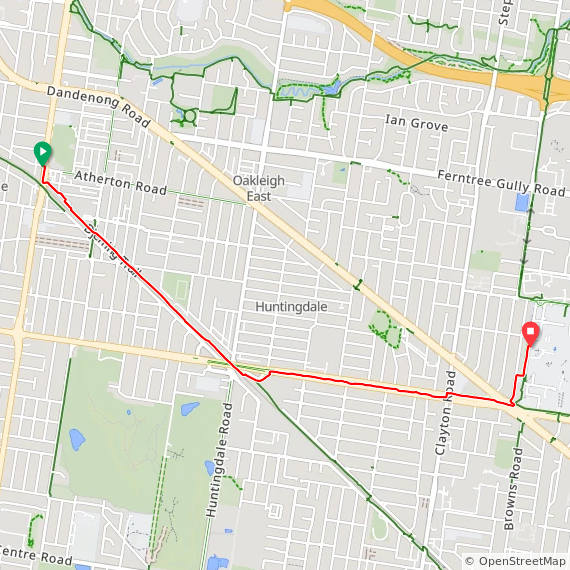 Tue ⛅ no hills commute