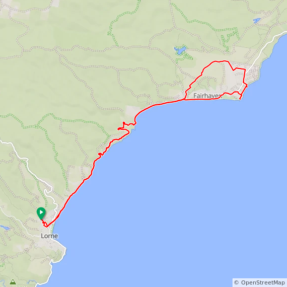 Sat ⛅ Aireys lighthouse and Old Coach road