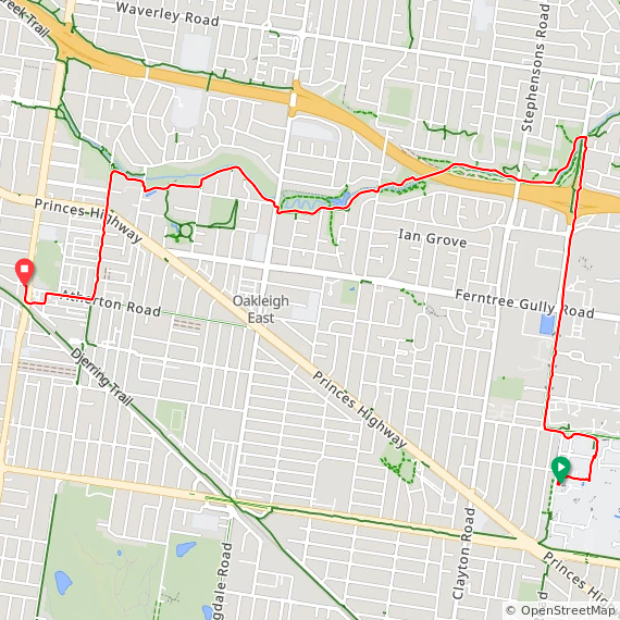 Tue ⛅ creek commute