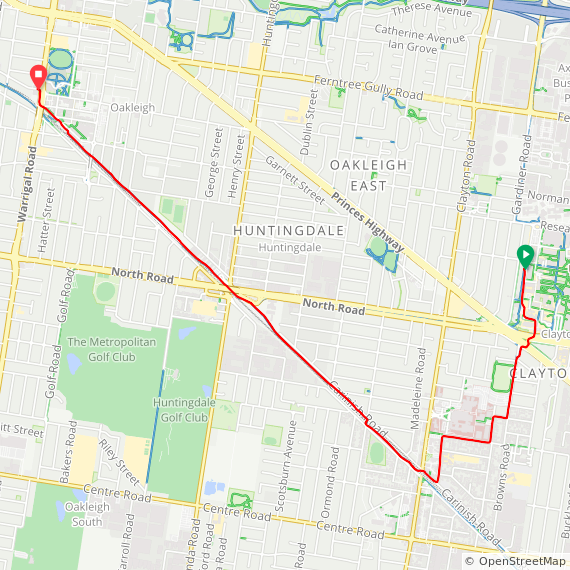 433 home via Clayton and Djerring trail