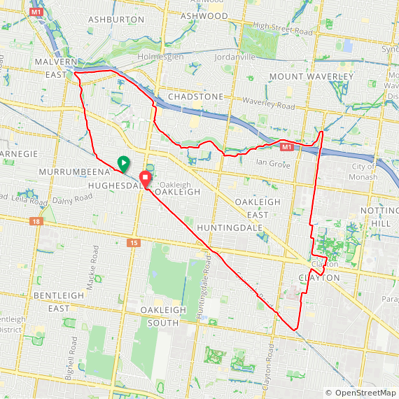 Day 548 ⛅ extended pretend commute triangle